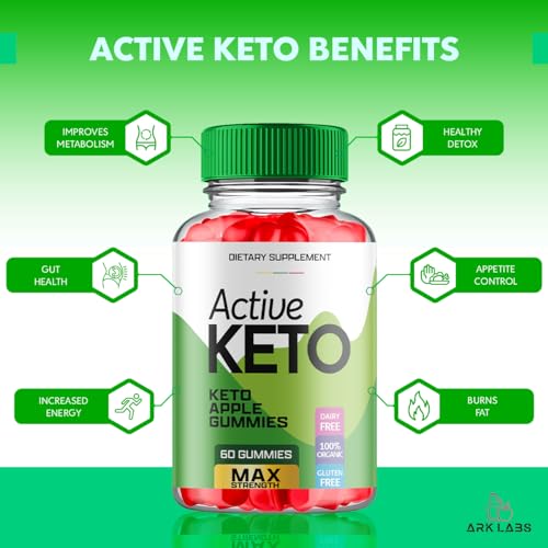 (2 Pack) Active Keto Gummies for Weight Loss, Active Keto Gummies, Active Keto ACV Gummies Ark Labs