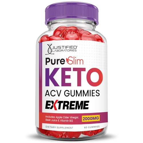 (3 Pack) Pure Slim Keto ACV Gummies Extreme 2000MG PureSlim Keto Gummies Advanced Justified Laboratories