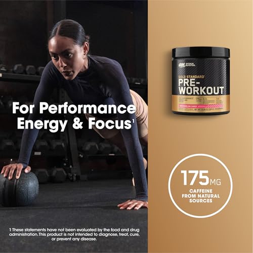 Optimum Nutrition Gold Standard Pre-Workout, Vitamin D for Immune Support Optimum Nutrition