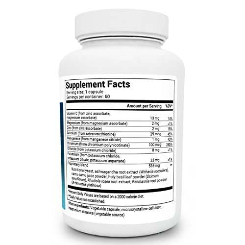 Dr. Berg Adrenal & Cortisol Capsules - Adrenal Supplement & Cortisol Manager - Mood