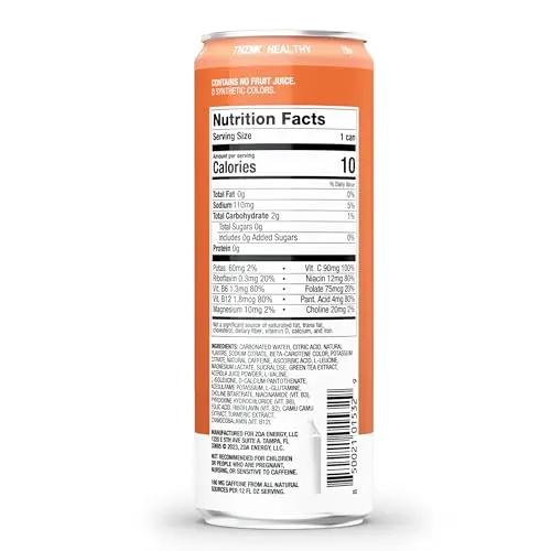 ZOA Energy Drink & ZOA+ Pre-Workout Bundle, Orange Grapefruit and Wild Orange, 12 Fl Oz (Pack Of 24)