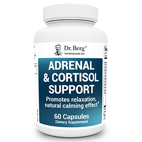 Dr. Berg Adrenal & Cortisol Capsules - Adrenal Supplement & Cortisol Manager - Mood