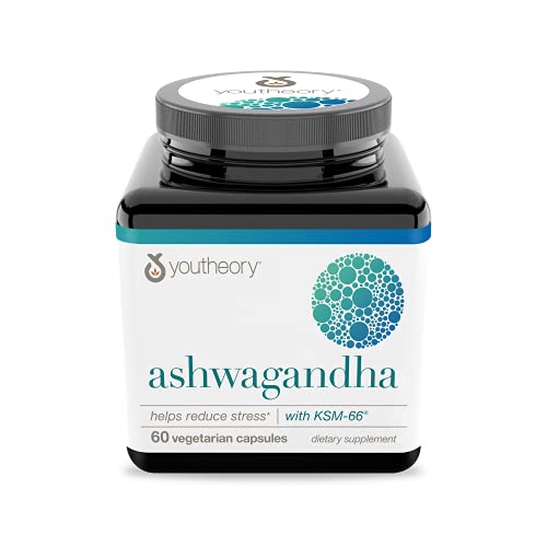 Youtheory ashwagandha Capsule, Helps Maintain Normal cortisol Level, Helps Reduce