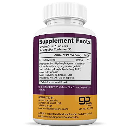 (2 Pack) Keto Advantage Keto Burn Pills Includes Apple Cider Vinegar goBHB Exogenous Justified Laboratories