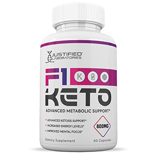 (3 Pack) F1 Keto Pills 800MG Includes goBHB Exogenous Ketones Advanced Ketosis Justified Laboratories