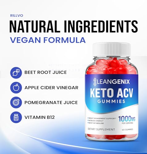 (2 Pack) LeanGenix Keto ACV Gummies - Official - Keto Lean Genix ACV Advanced Formula Rillvo