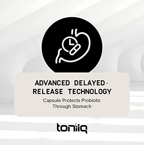 Toniiq 200 Billion CFU Probiotic Supplement 30 Verified Third-Party Tested Strains