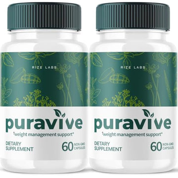 (2 Pack) Puravive Weight Loss Pills, Puravive Capsules Reviews Supplement, Purevive Capsules