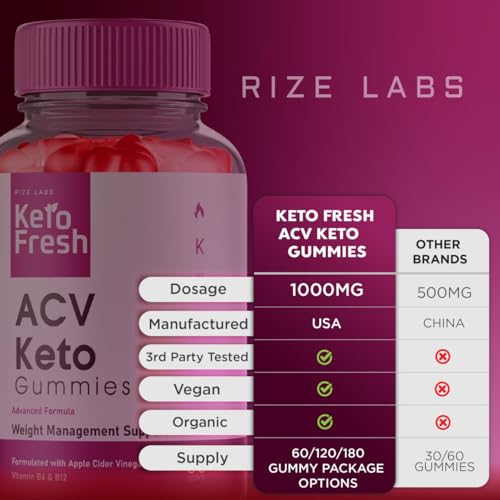 (3 Pack) Keto Fresh ACV Gummies, Keto Fresh ACV Gummies for Advanced Weight Loss