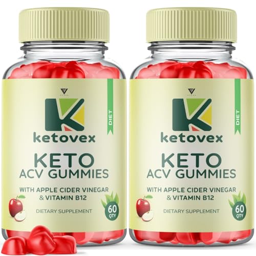 (2 Pack) Ketovex Keto Gummies for Weight Loss, Ketovex Keto ACV Gummies Advanced