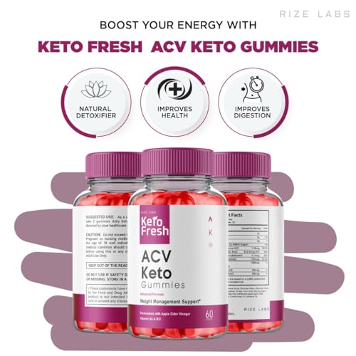(3 Pack) Keto Fresh ACV Gummies, Keto Fresh ACV Gummies for Advanced Weight Loss rize labs