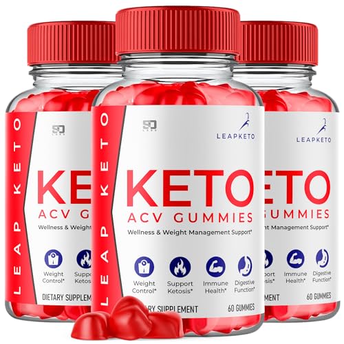 (3 Pack) Keto Leap ACV Gummies, Keto Leap Gummies Advanced 1000MG, Keto Leap ACV