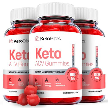 (3 Pack) Keto Bites, Keto Bites ACV Gummies, Keto Bites Gummies Keto ACV, Keto Gummy