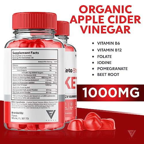 (3 Pack) Keto Bites ACV Gummies, KetoBites Keto ACV Gummies Advanced Weight Loss Fyvus