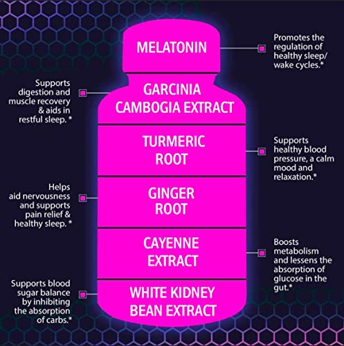 (2 Pack) Night Time Weight Loss Pills for Women Belly Fat Burner for Women