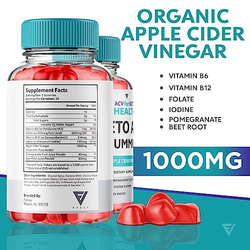 (2 Pack) ACV for Keto Health Gummies, ACV Keto Health ACV Advanced Weight Loss Gummies Fyvus