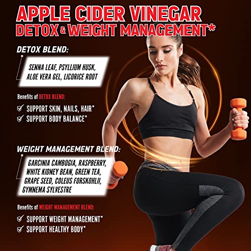 Zolotus 14x Strength Apple Cider Vinegar Capsules, Equivalent to 14500mg, with Turmeric Zolotus