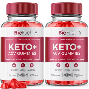 (2 Pack) Biofuel Keto ACV Gummies, Biofuel Keto ACV Gummies Advanced Weight Loss