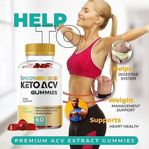 (2 Pack) Speedy Keto ACV Gummies, Speedy ACV Gummies, Speedy Keto Gummies Glukoo