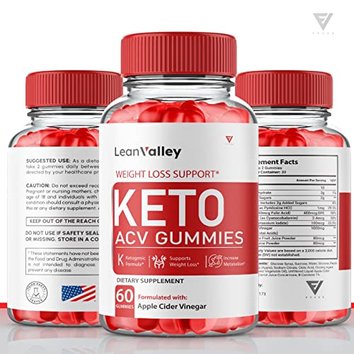 (2 Pack) Lean Valley Keto ACV Gummies Advanced Weight Loss Formula - Lean Valley Fyvus