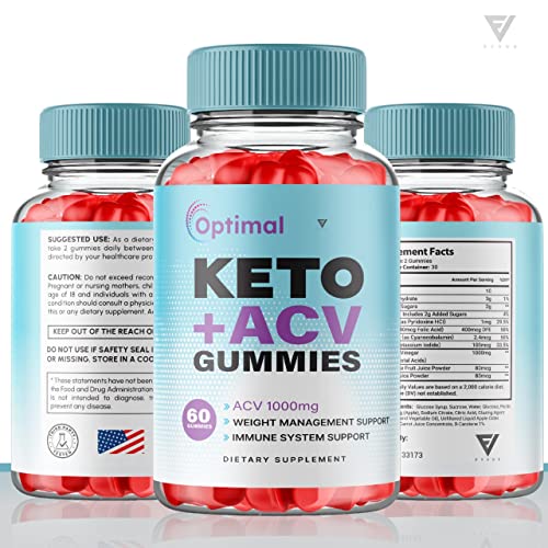 (2 Pack) Optimal Keto ACV Gummies Advanced Weight Loss Plus, Optimal Keto+ACV Gummy Fyvus