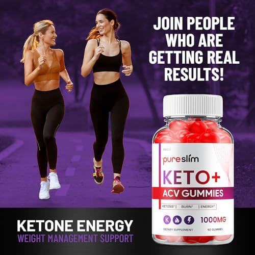 (2 Pack) Pure Slim Keto ACV Gummies - Advanced Formula PureSlim Keto Plus ACV Gummies Indelo