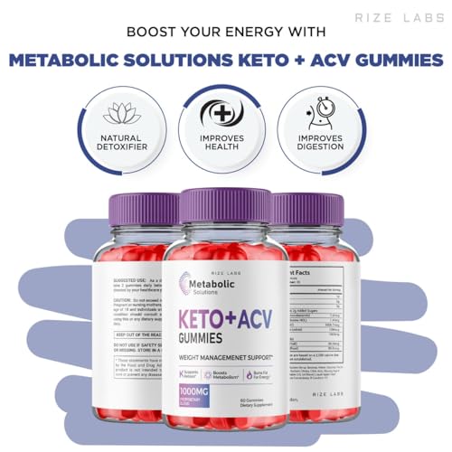 (2 Pack) Metabolic Solutions Keto ACV Gummies, Metabolic Solutions Keto+ACV Gummies rize labs