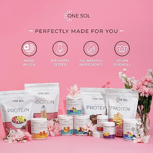 One Sol Lean Plant Protein Powder Chocolate Sea Salt, Low Carb, Gluten Free, Lactose One Sol