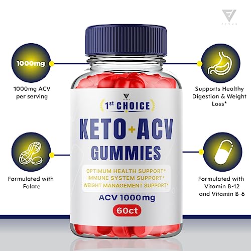 (2 Pack) 1st Choice Keto ACV Gummies, First Choice Gummies Advanced ACV - 1st Choice Fyvus
