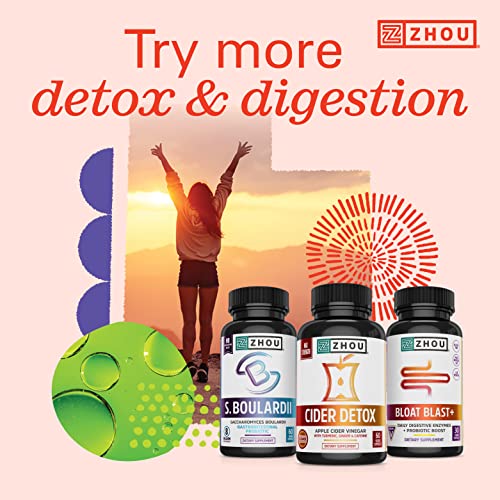 Zhou Nutrition Apple Cider Vinegar Gummies with The Mother, ACV Detox & Cleanse Zhou Nutrition