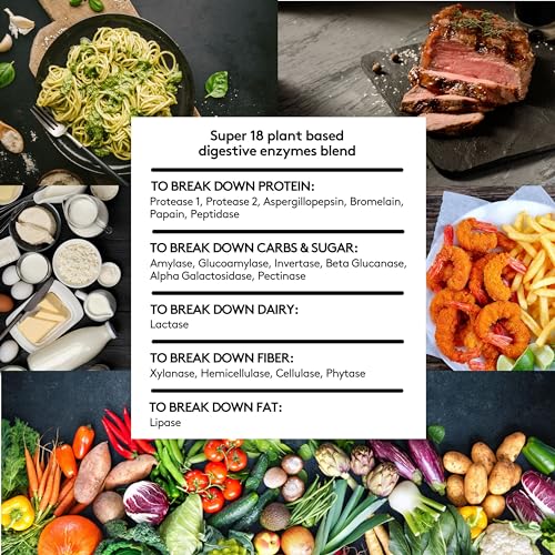 Youth & Tonic Enzymes for Digestion Full Spectrum for Bloating, Gut Health & Digestive Support Youth & Tonic