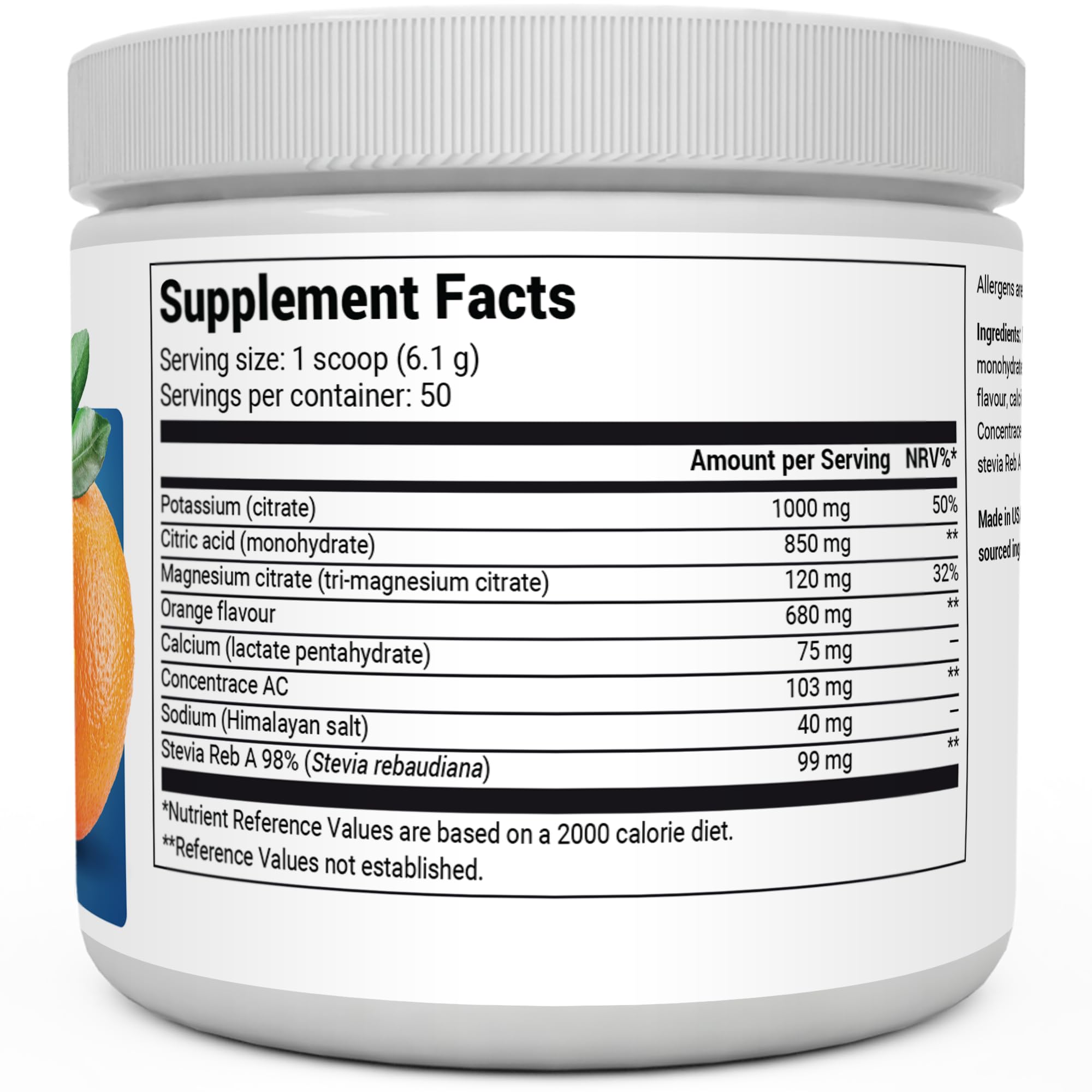 Dr. Berg Electrolyte Powder - Electrolyte Drink Supplements with 1000mg Potassium