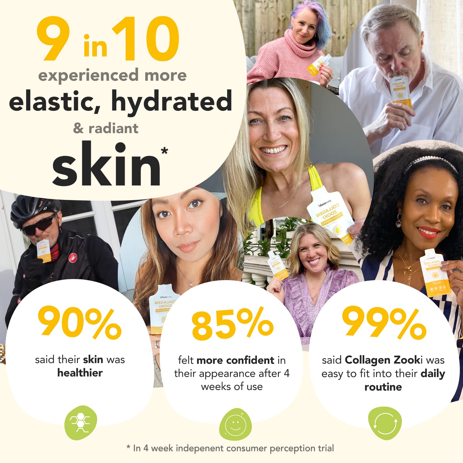 Zooki 5000mg Marine Collagen Liquid Sachets | Hydrolysed Marine Collagen Peptides yourzooki