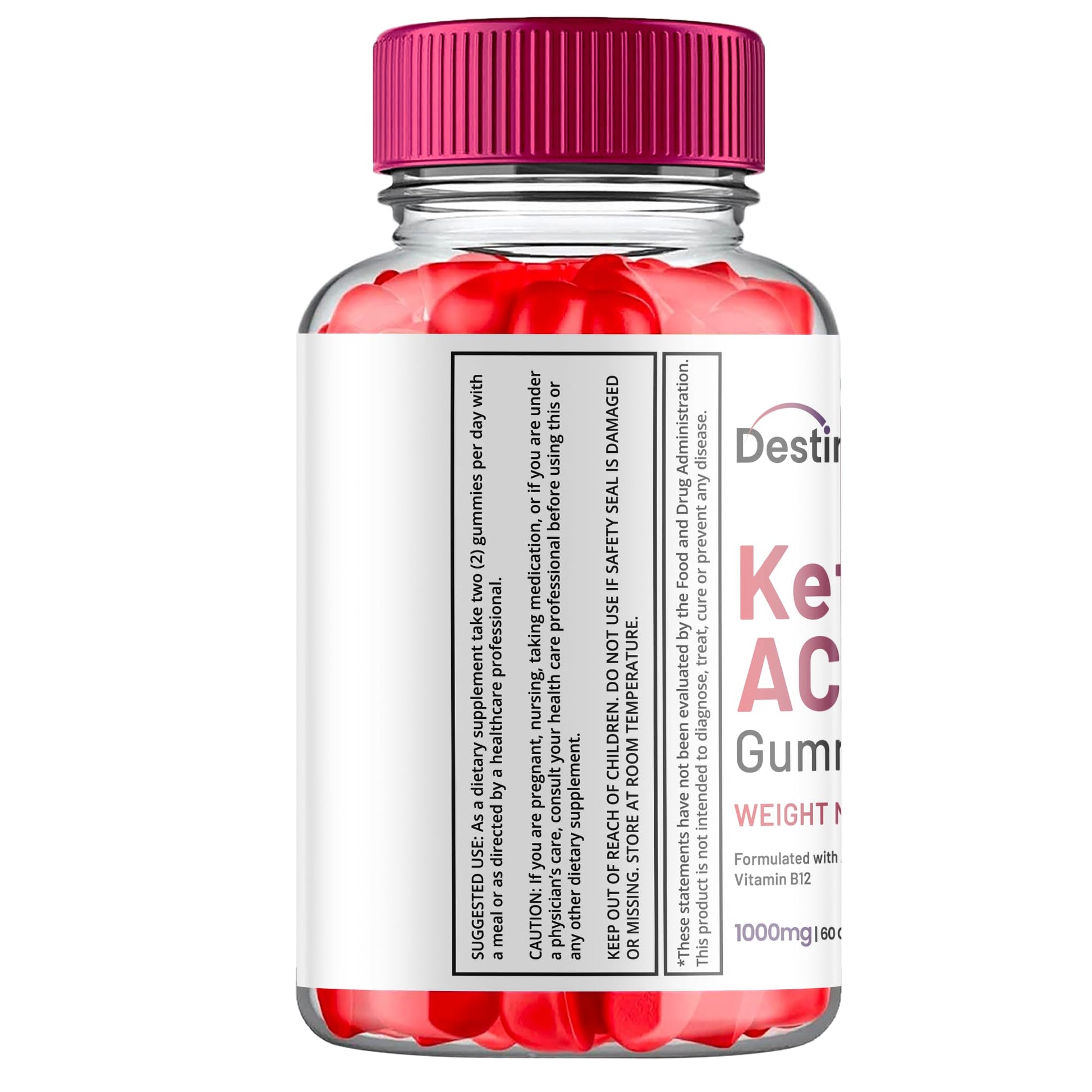 (2 Pack) Destiny Keto ACV Gummies, Destiny Keto ACV Gummies Advanced Weight Loss Titan Labs