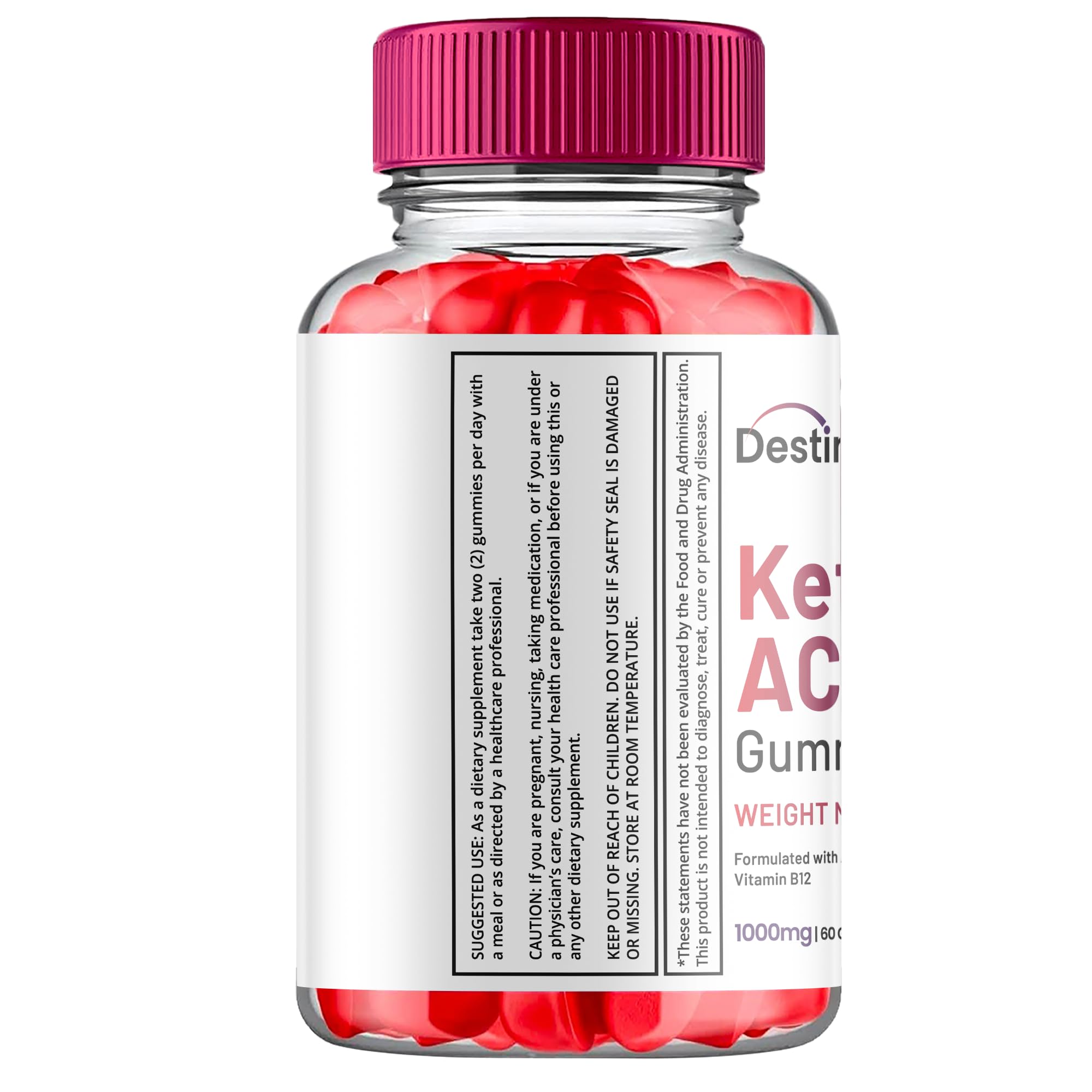 (2 Pack) Destiny Keto ACV Gummies, Destiny Keto ACV Gummies Advanced Weight Loss Titan Labs