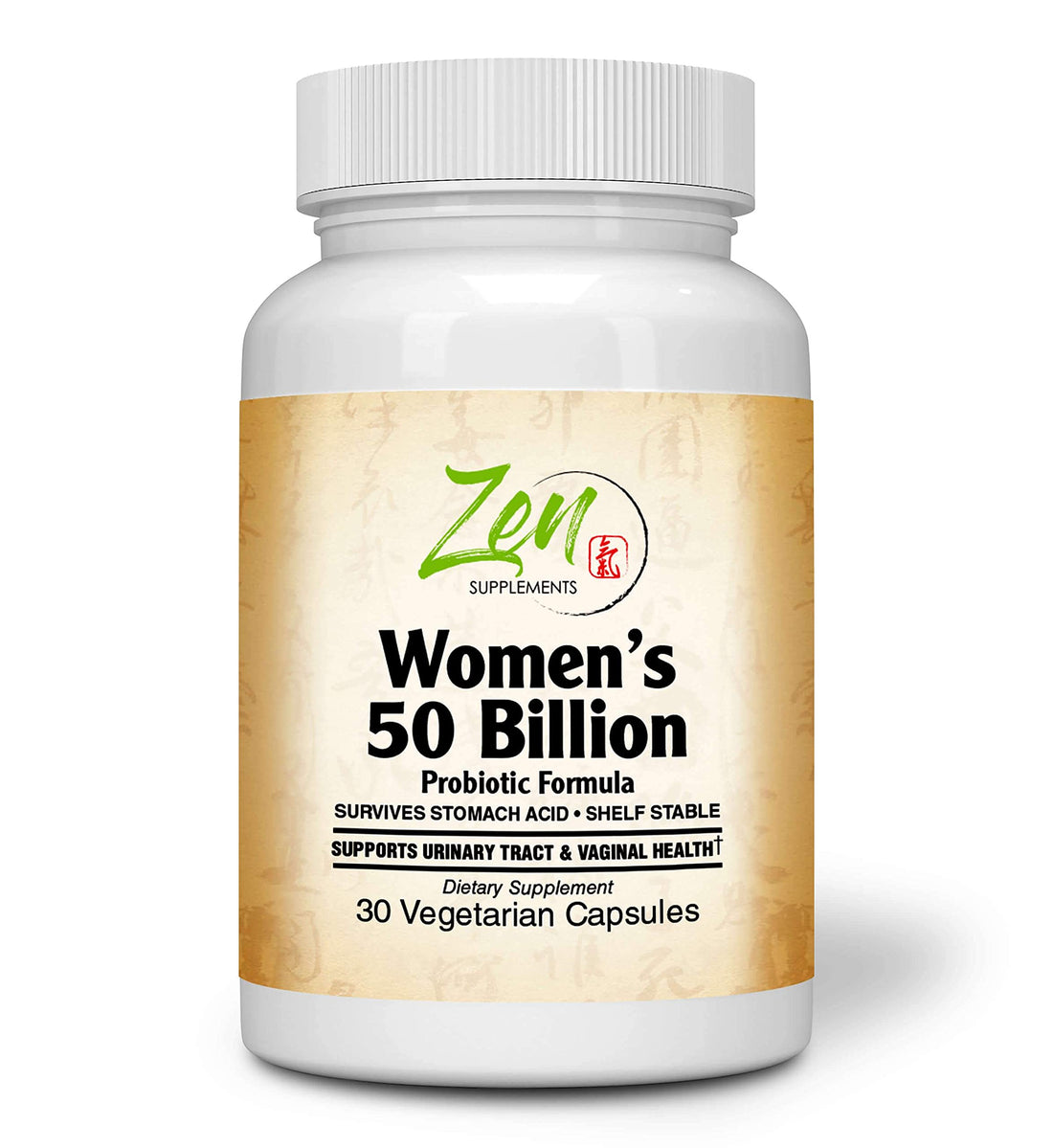 Zen Supplements - Womens 50 Billion Probiotic Formula - Supports Urinary and Vaginal Health