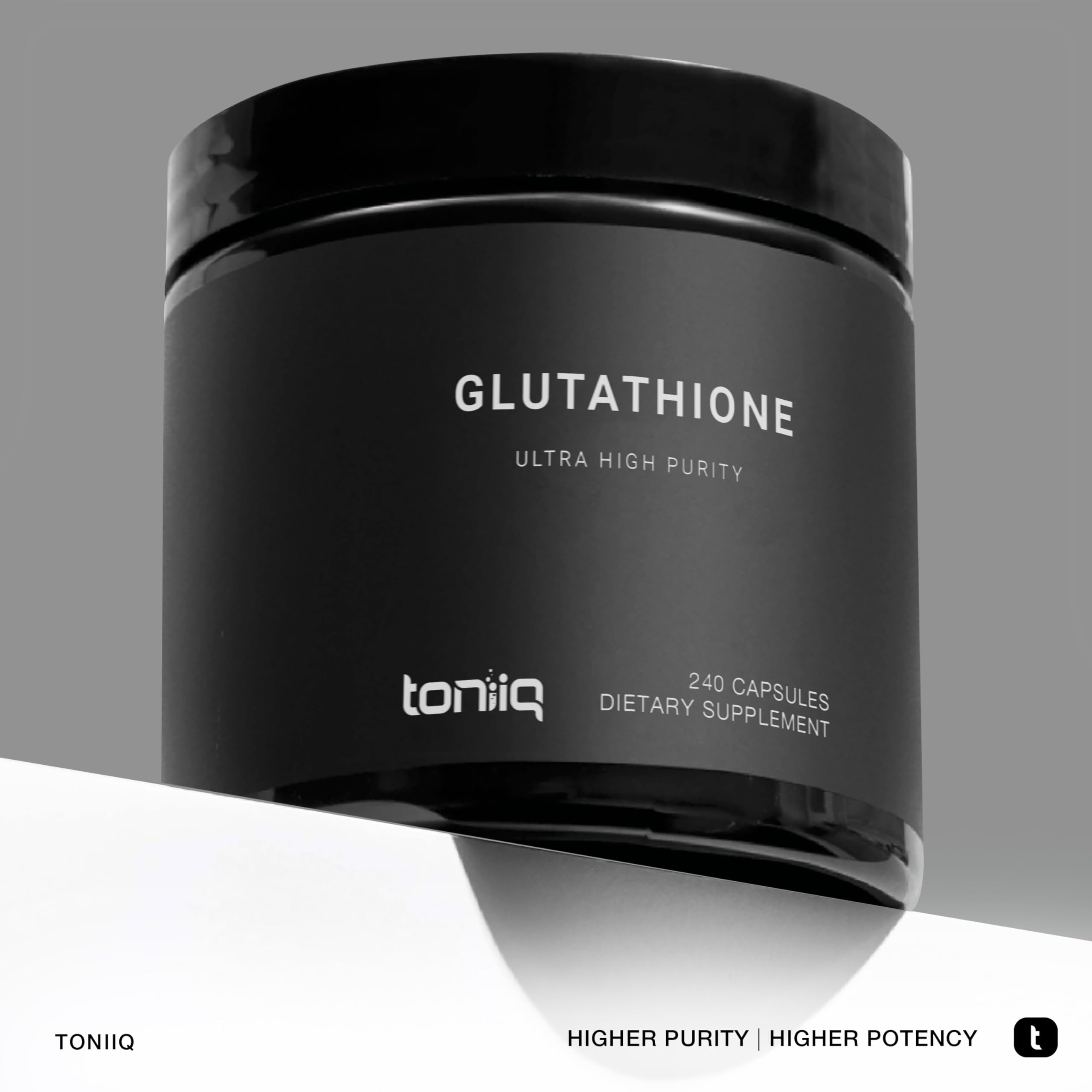 Toniiq Ultra High Strength Glutathione Capsules - 1000mg Concentrated Formula - 98%+