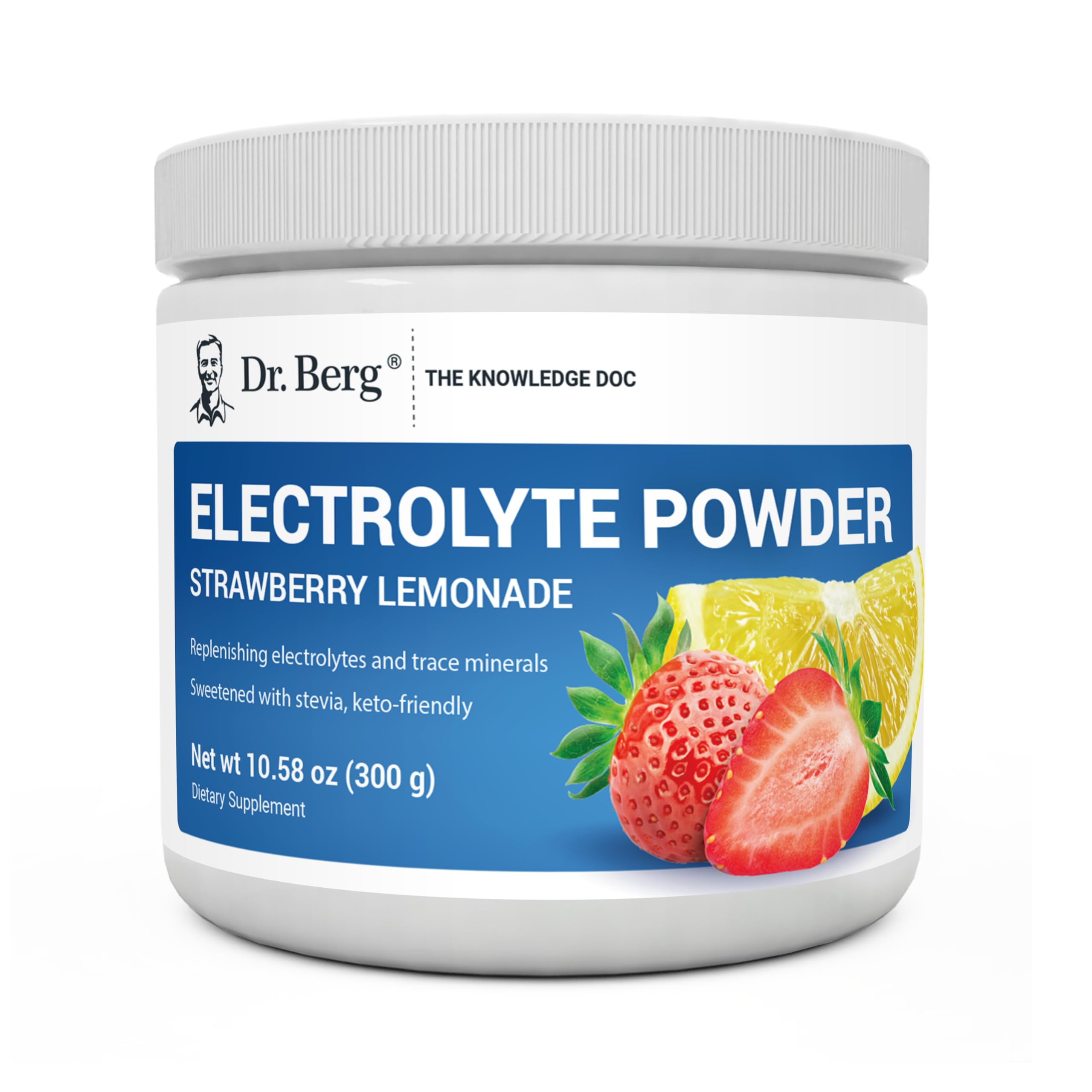 Dr. Berg Hydration Keto Electrolyte Powder - Enhanced w/ 1,000mg of Potassium