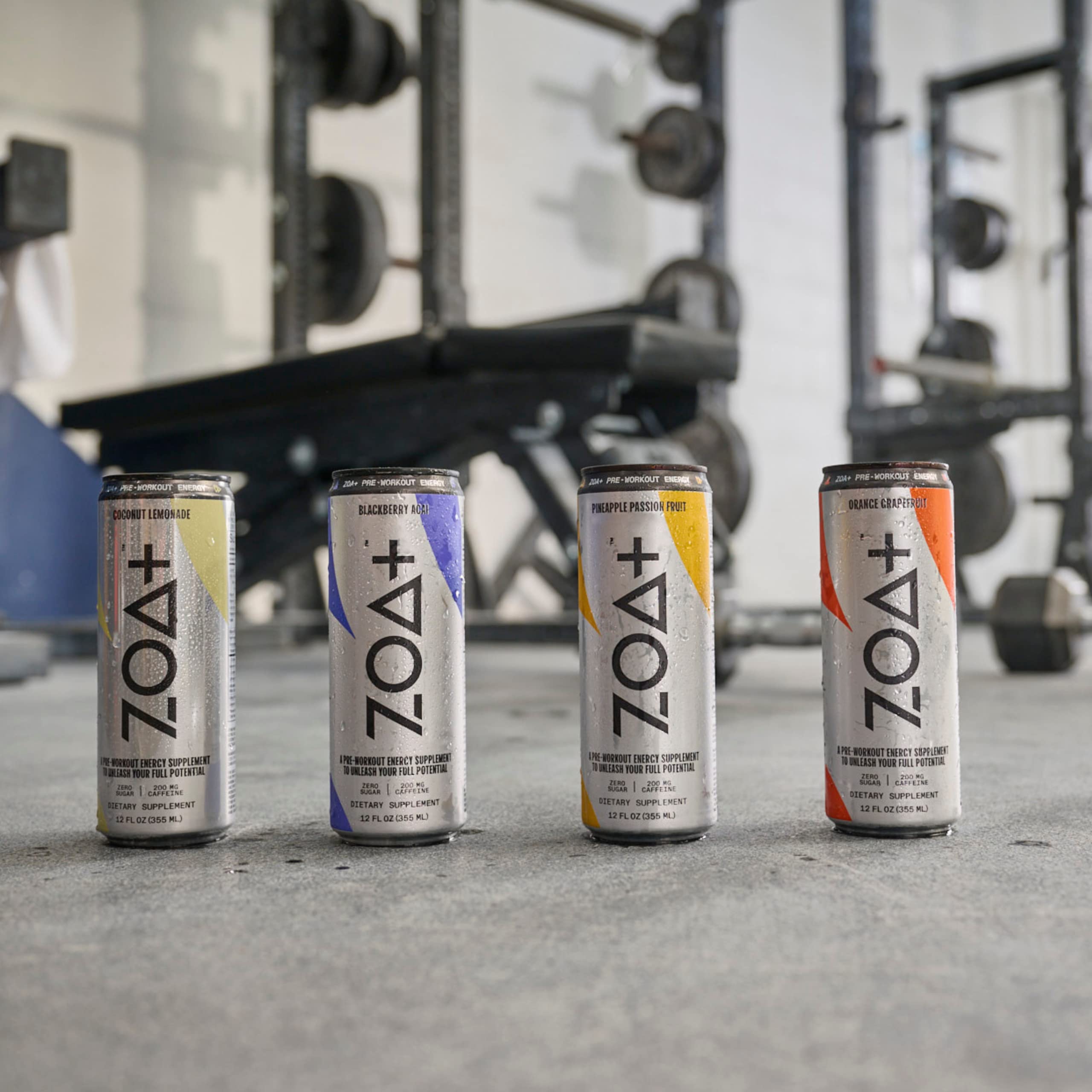 ZOA Plus Sugar-Free Pre-Workout Drink, Ready to Drink with Nitric Oxide, Vitamin B, C and D ZOA