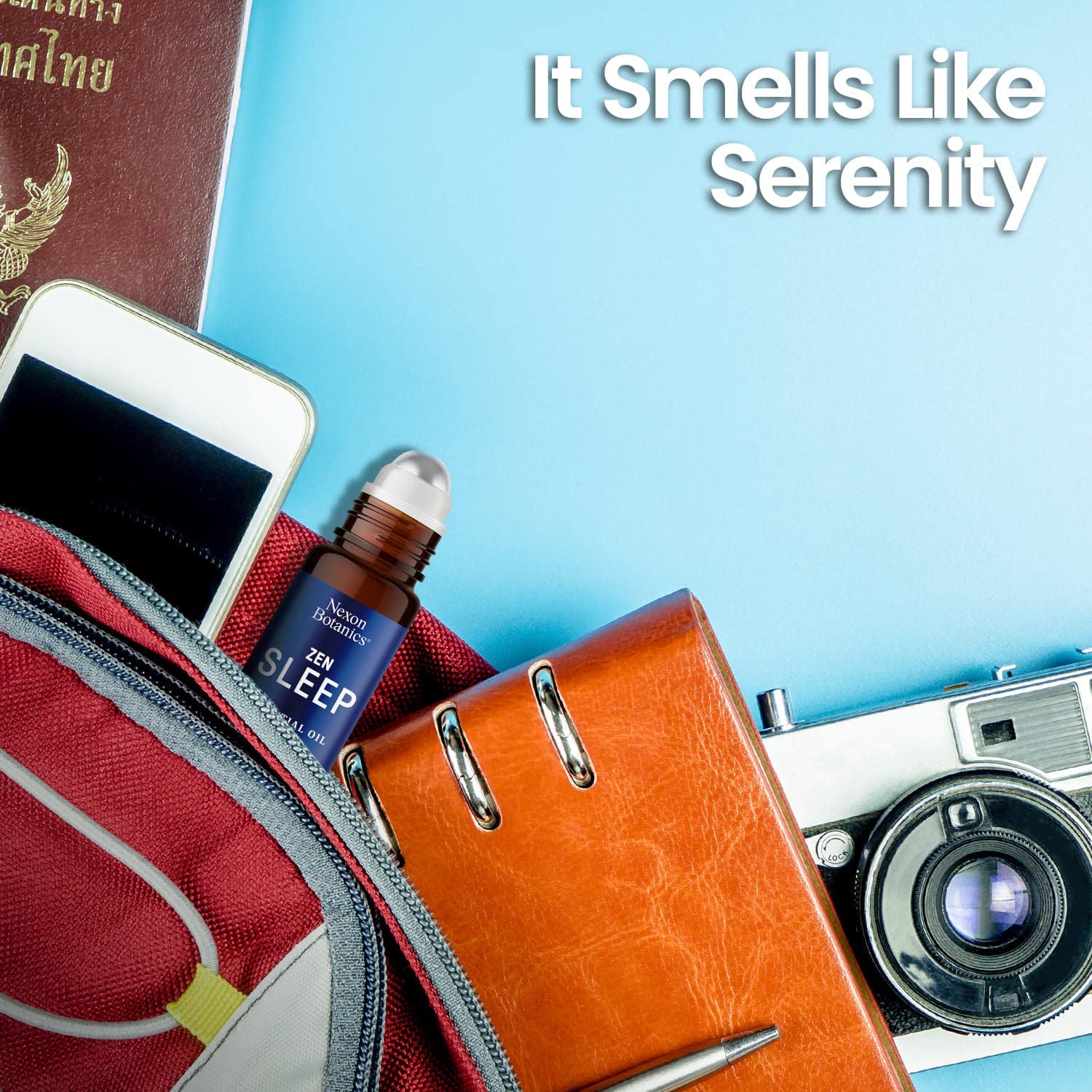 Zen Sleep Essential Oil Roll On 10ml - Roll On Sleep Essential Oil - Roll On Essential Oils Sleep - Serenity Nexon Botanics