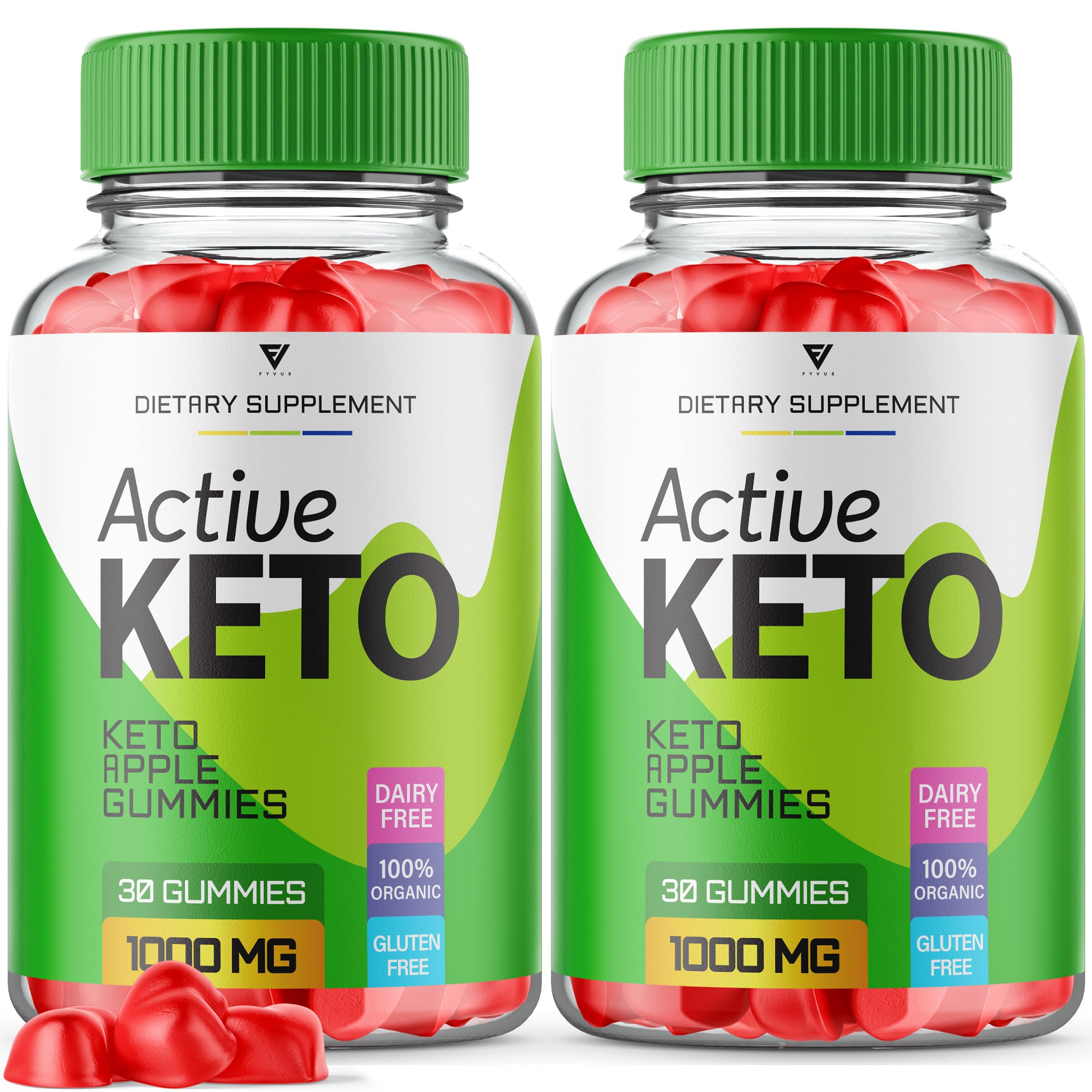 (2 Pack) Active Keto Gummies for Weight Loss Active Keto ACV Gummies Advanced