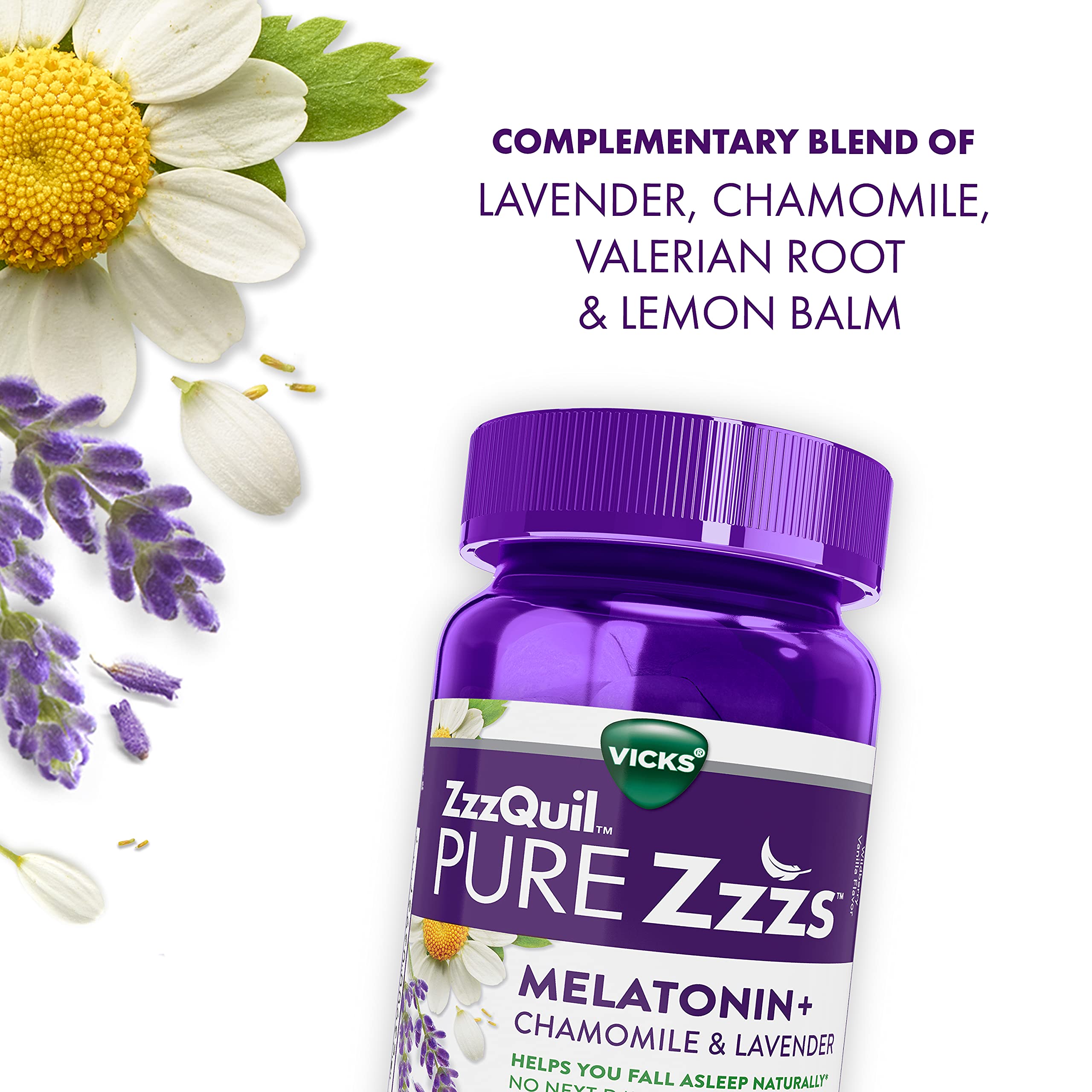 ZzzQuil PURE Zzzs Melatonin Sleep Aid Gummies, Helps You Fall Asleep ZzzQuil