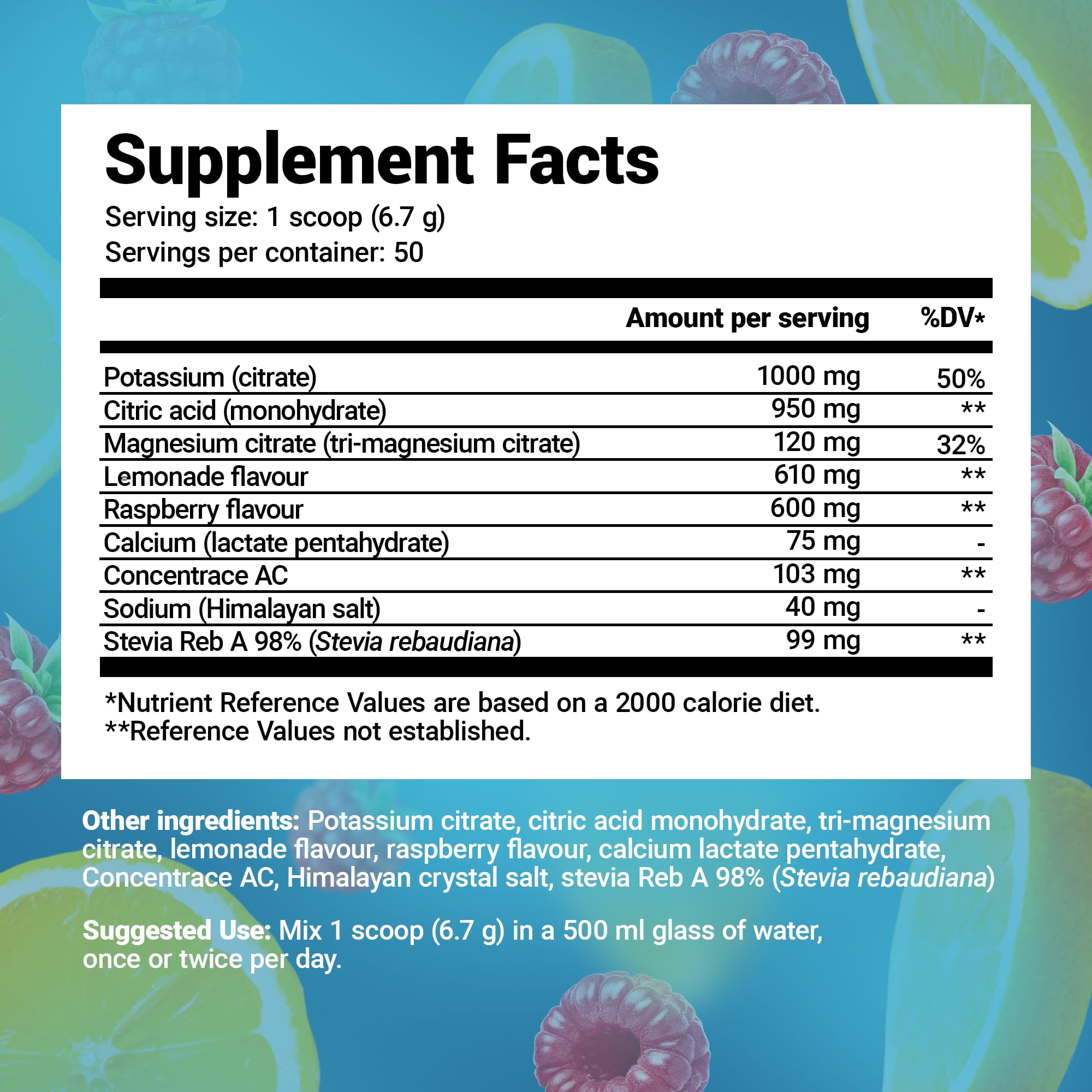 Dr. Berg Electrolyte Powder - Electrolyte Drink Supplements with 1000mg Potassium